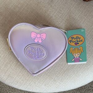 Loungefly NEW Polly Pocket Heart locket purse wristlet